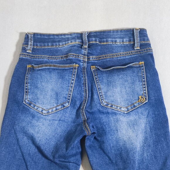 Indigo Rein jeans women's junior size 3 ink blue colour crop straight leg jeans - Picture 4 of 13